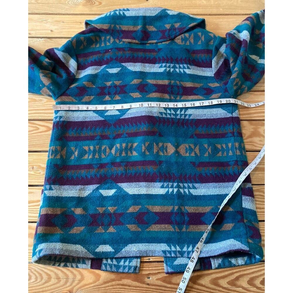 Vintage Ranch Exit Wool Aztec Patterned Jacket Si… - image 8